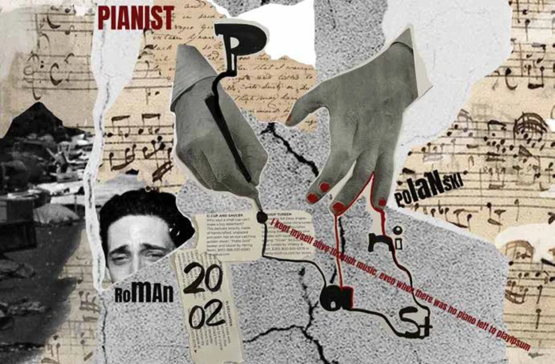 Pianist collage poster — Ghetto